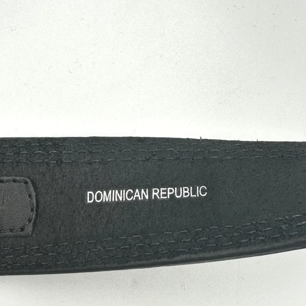 Cavenders Mens Black Genuine Leather Triple Stitched Western Belt Sz. 48 9752401